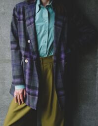 Рубашка oversize из хлопка. Мятный